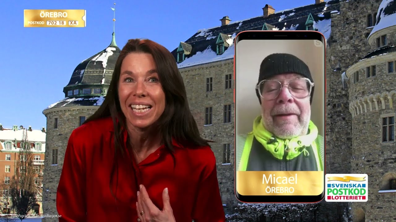 Vinnare i Örebro överraskas av Magdalena - Postkodlotteriet