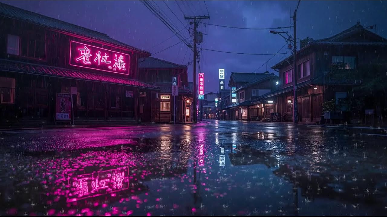 Night Rain Ambience 🌙 Lofi Beats for Focus, Relax & Quiet Moments #90