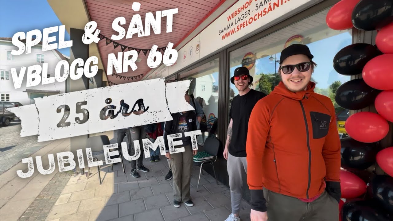 Spel & Sånt Vblogg nr 66 25 års jubileum! Kön började 16h innan Öppning