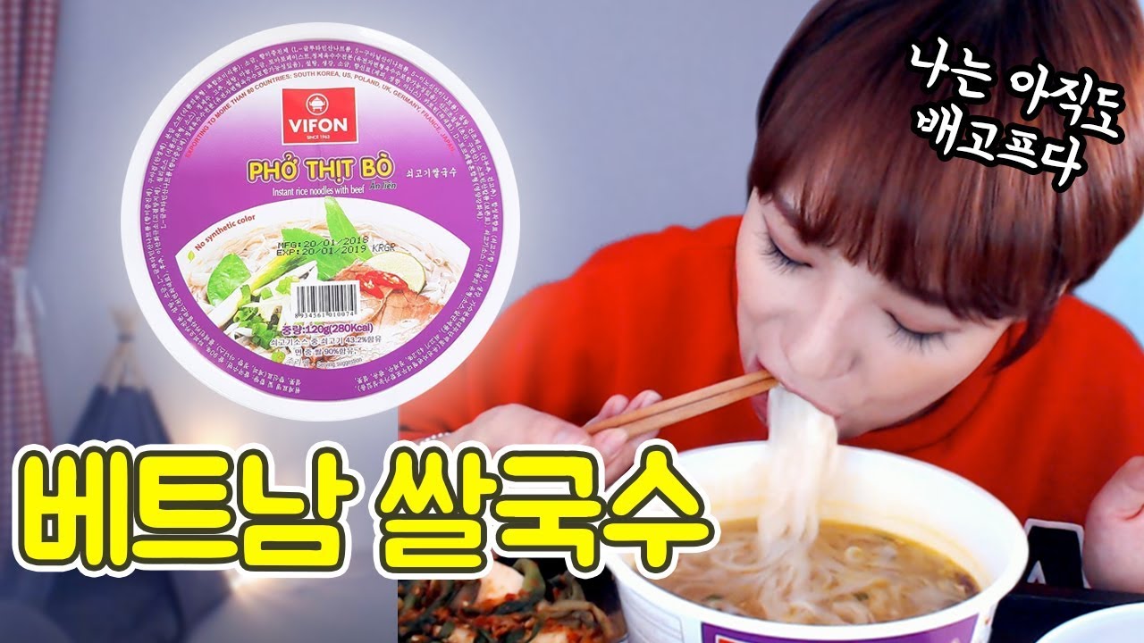 다이어트 요요가 왔나봐요ㅠㅠ 먹방포텐 터진날! 베트남쌀국수 + 달걀 + 아이스크림 먹방 | 디바제니
