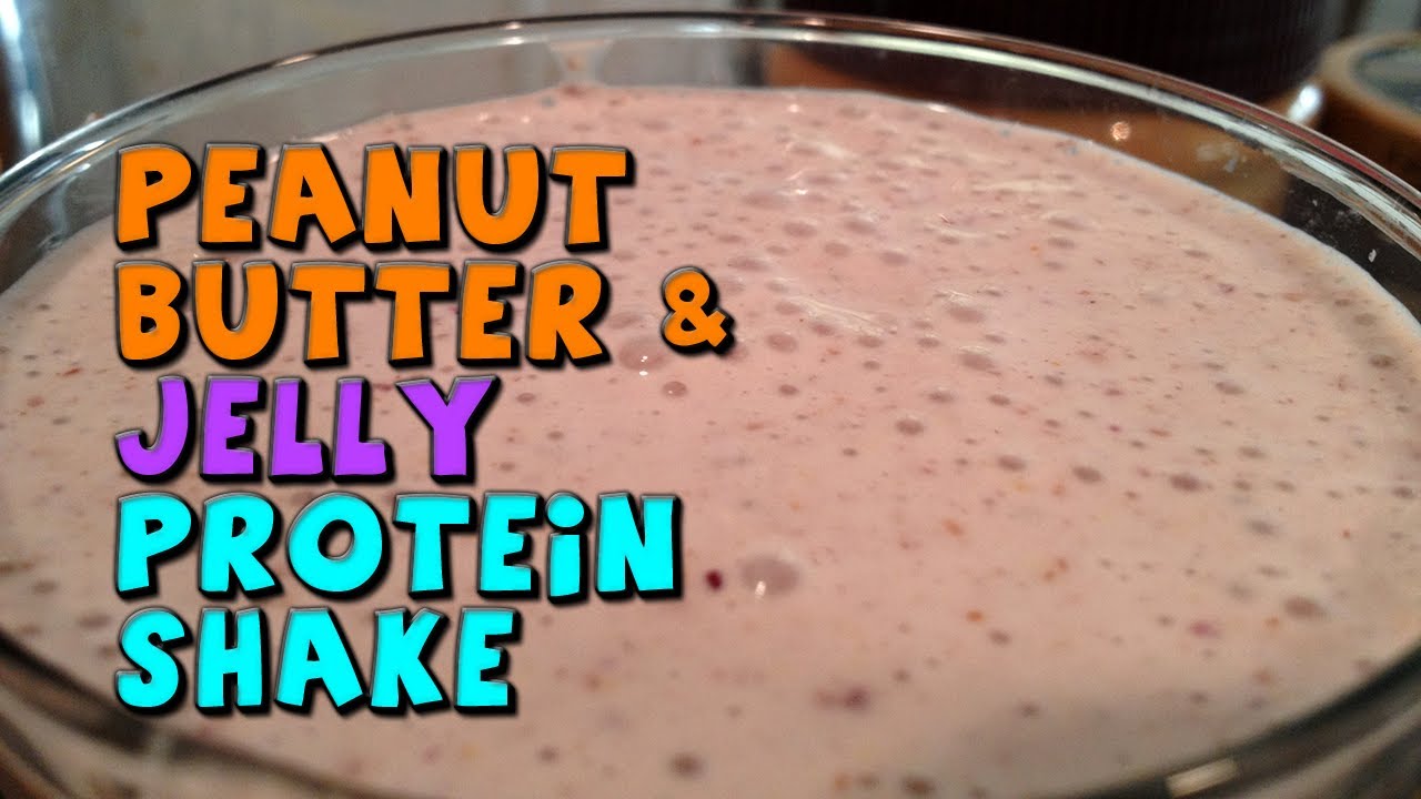 Peanut Butter & Jelly Protein Shake | Healthy PB&J Smoothie