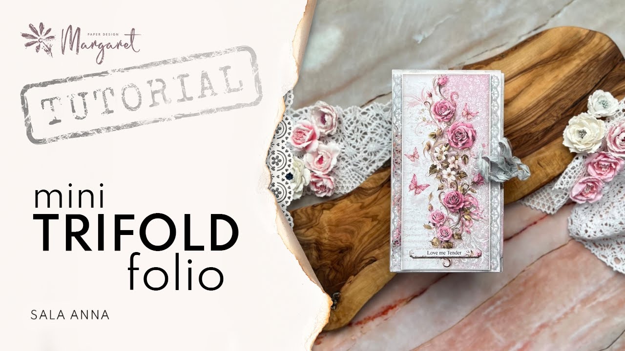 TUTORIAL - Mini trifold folio!