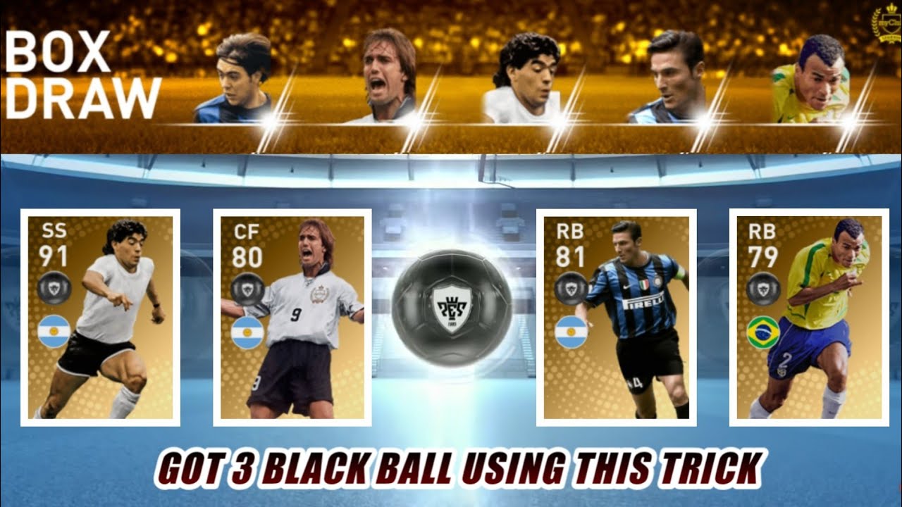 Legends Worldwide Box Draw Black Ball Trick Pes 2019