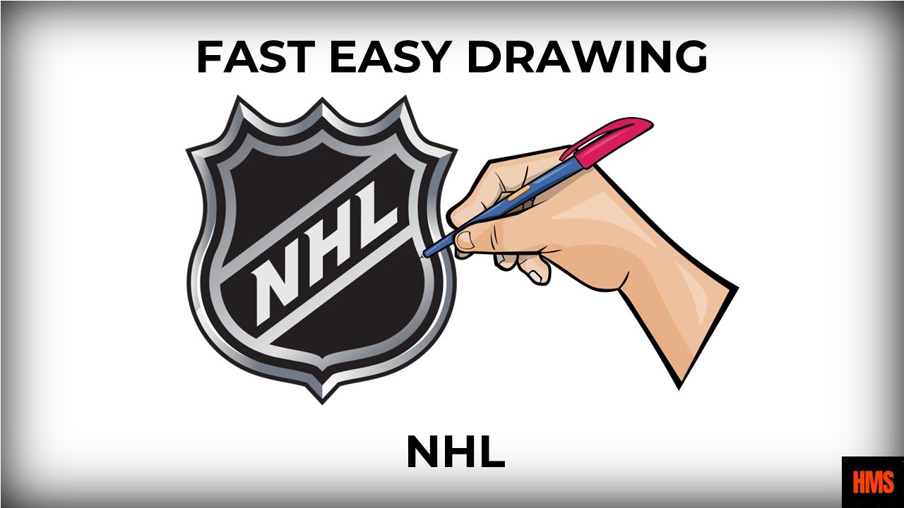 Easy Drawing | NHL logo / How to Draw NHL Team Logos | NHL Logo