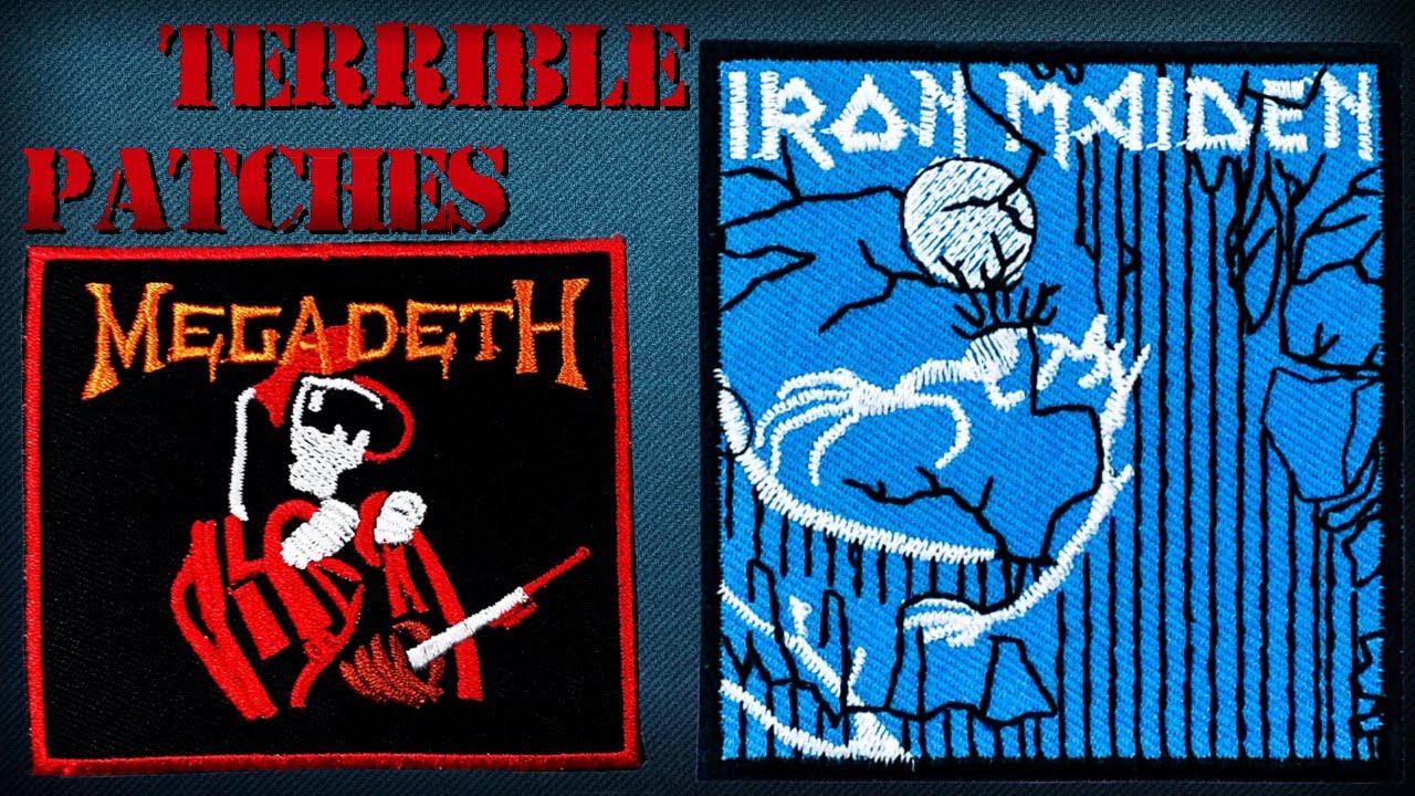 Ужасные нашивки групп — Iron Maiden, Megadeath