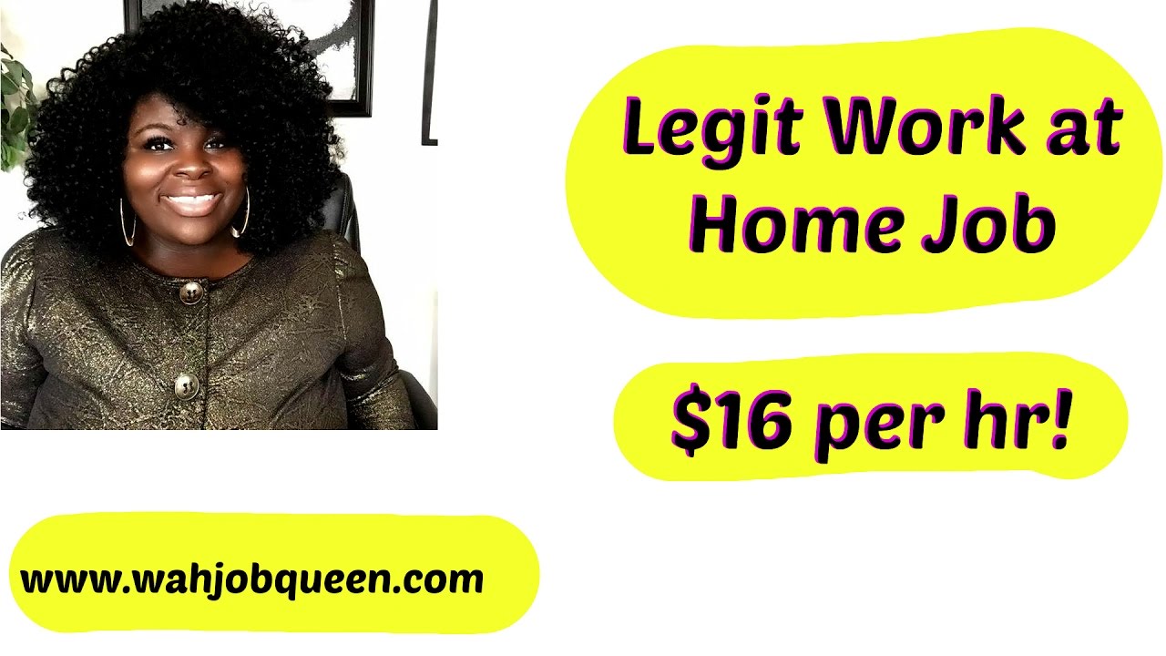 Work from Home and Earn $16 Per Hour!