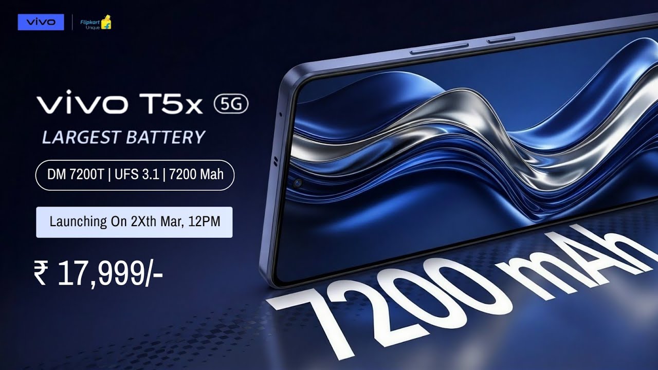 Vivo T5x 5G Launch Date In India | Vivo T5x 5G Price In India, Processor, Camera, Display, Battery