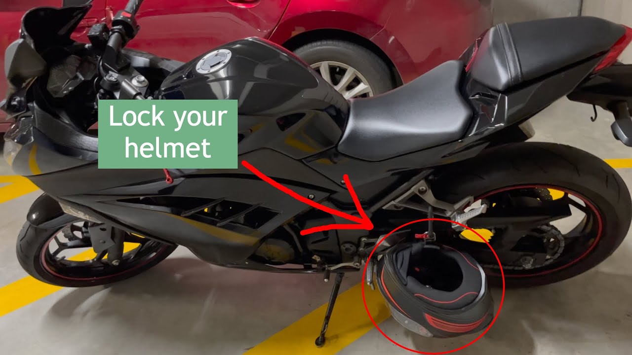 How useful is a helmet lock? Unboxing and Review - Ninja 300