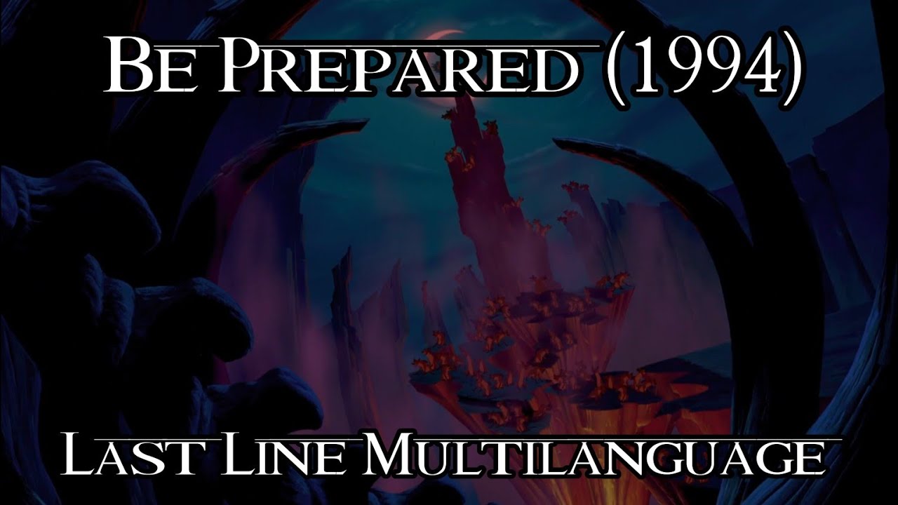 The Lion King (1994) | Be Prepared - Last line multilanguage