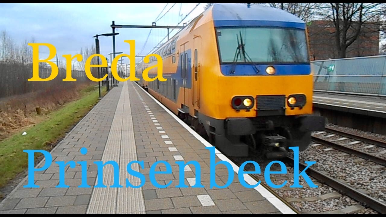 Treinen op station Breda Prinsenbeek - 8 januari 2017