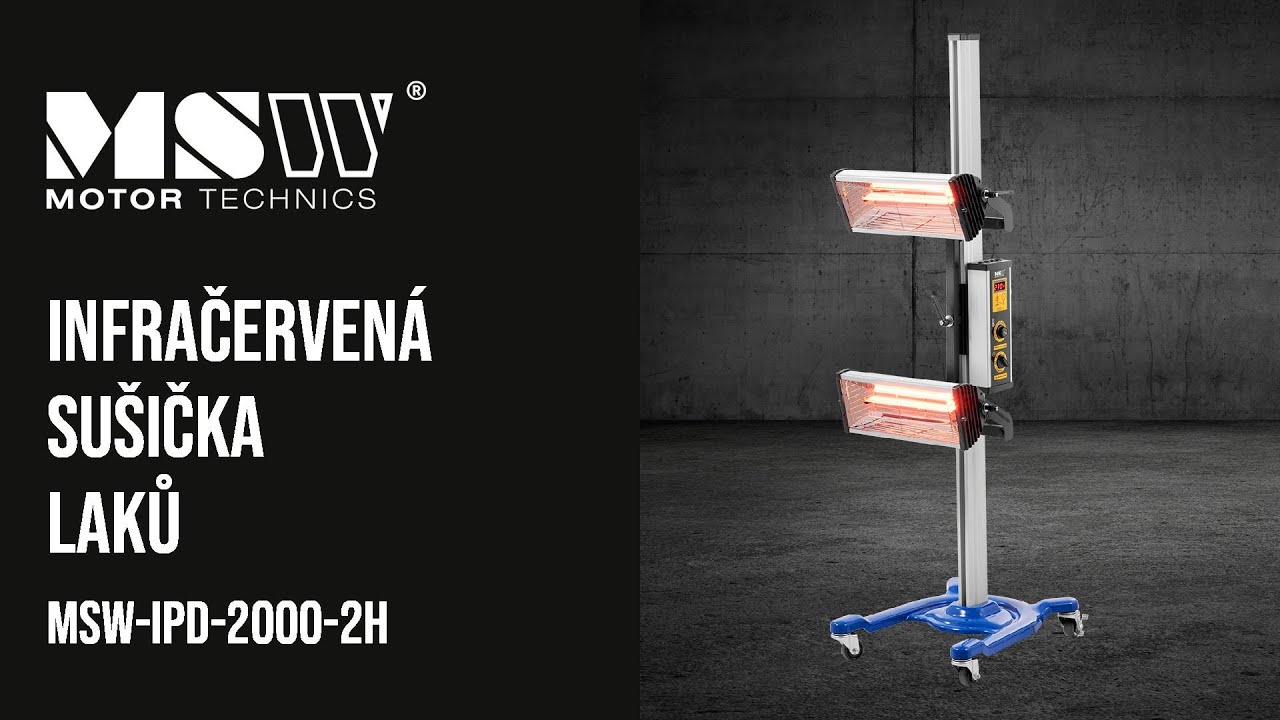 Infračervená sušička laků MSW Motor Technics MSW-IPD-2000-2H | Představení produktu 10061822