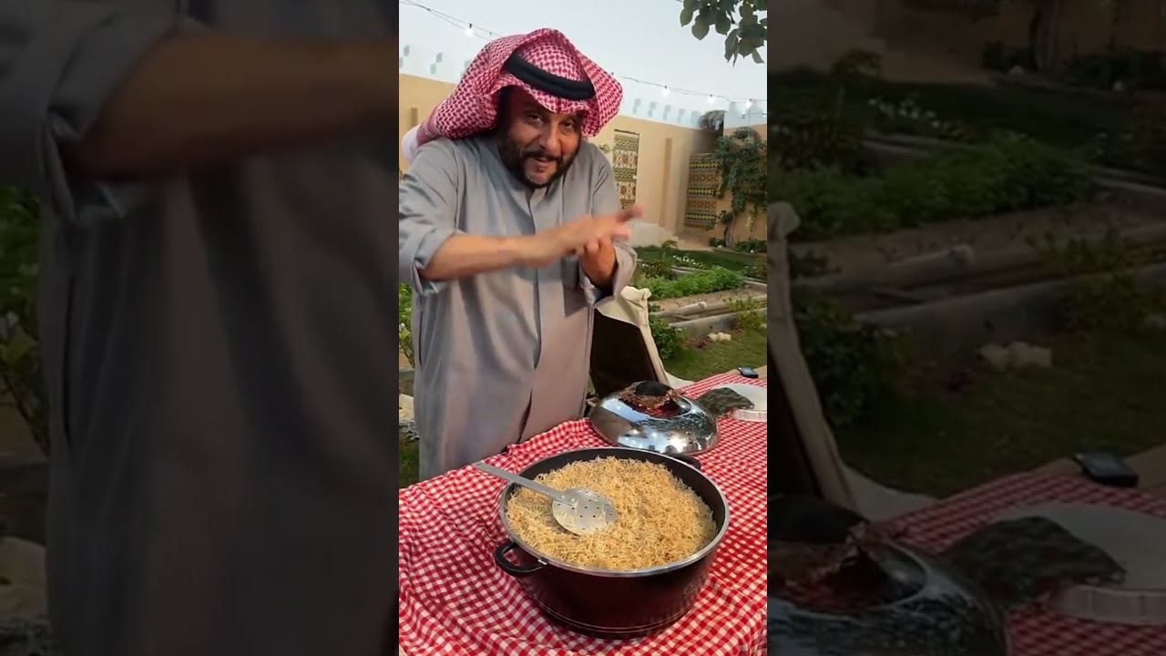 مقلوبة اللحم والبطاط والباذنجان القنبلاوية ا سامه القصار