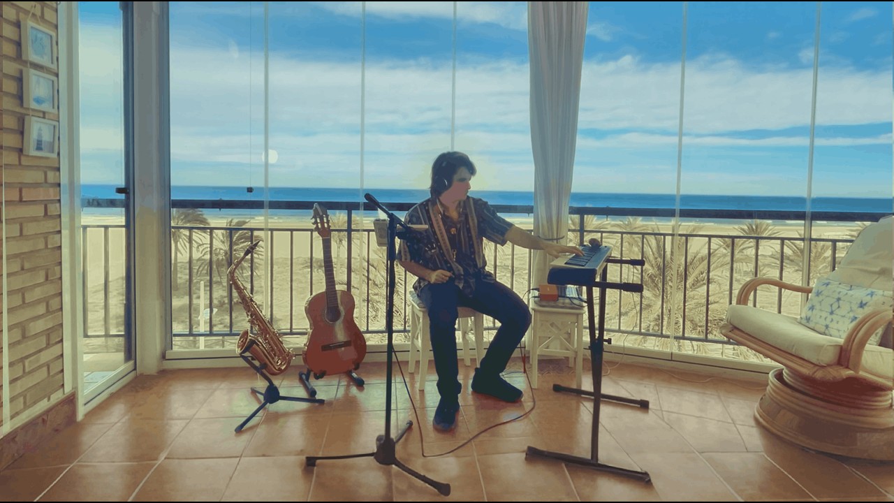 Live Latin Chill | Ambient Acoustic Guitar & Saxophone by the Beach