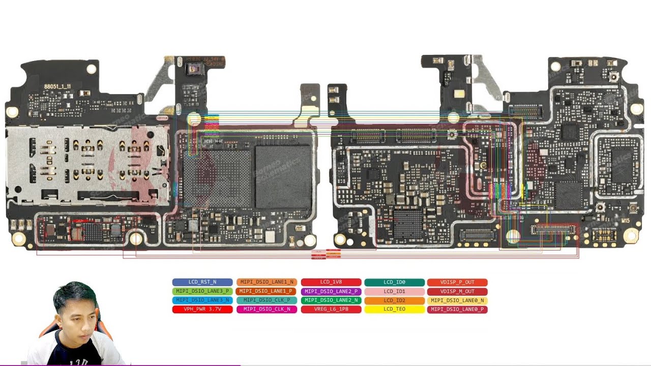 Jalur Lampu dan LCD Oppo a3s 1853 | atasi LCD gak keluar lampunya ini gaes