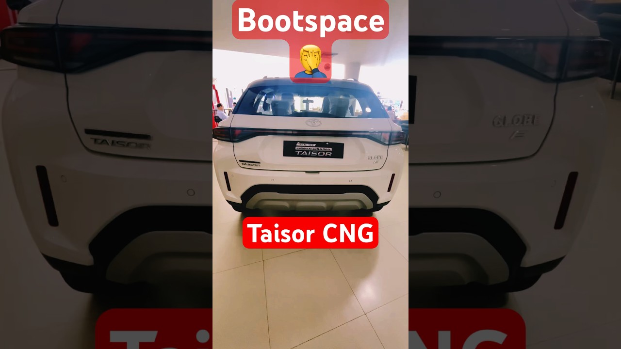 Toyota Taisor CNG | Bootspace problem #taisor #toyotataisor #fronx