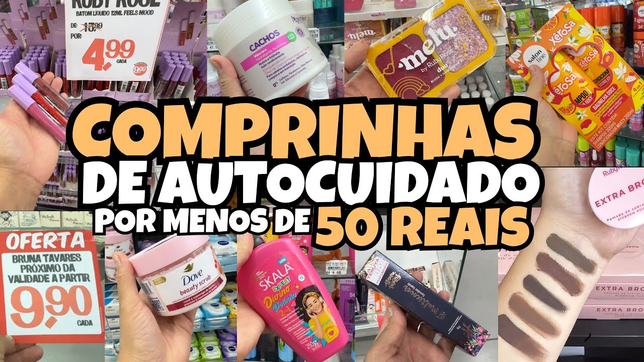 Comprinhas de Autocuidado 🛍️ corpo, cabelo, make, Tour e haul ✨ #autocuidado