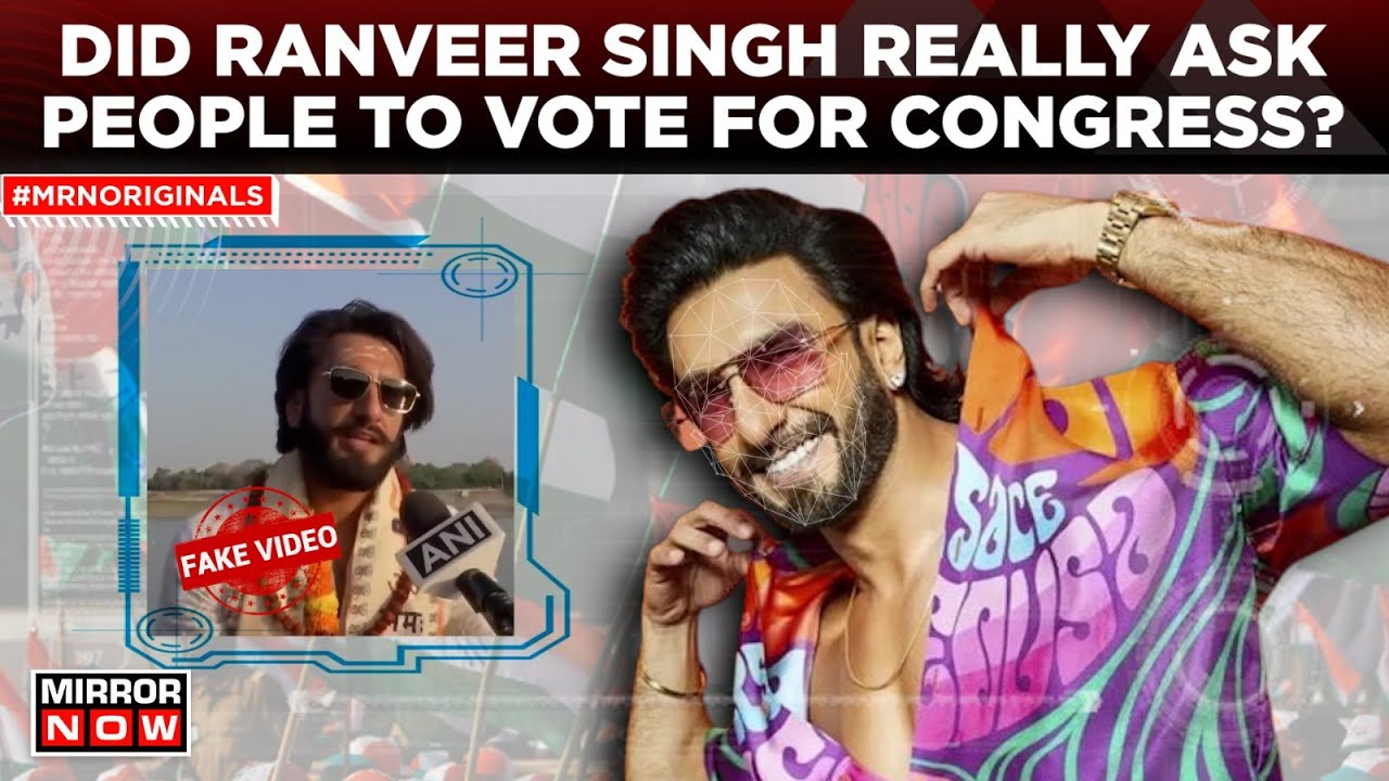 Lok Sabha Polls | After Aamir Khan, Ranveer Singh's Deepfake Video Goes Viral | AI Deepfake Video