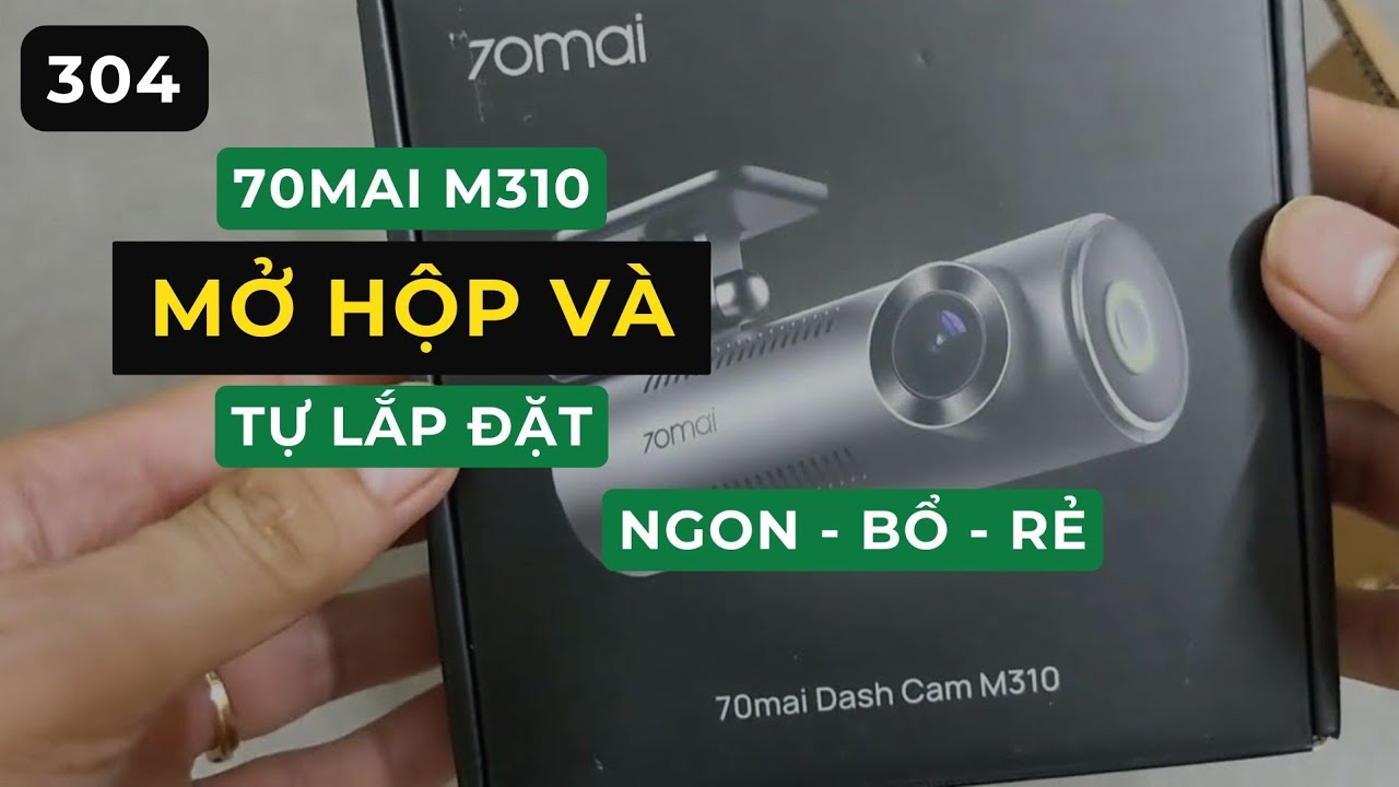 Mở Hộp và Hướng dẫn lắp đặt Camera hành trình 70mai M310