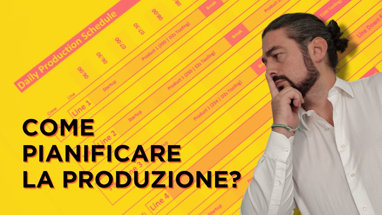 Ti spiego come fare programmazione della produzione