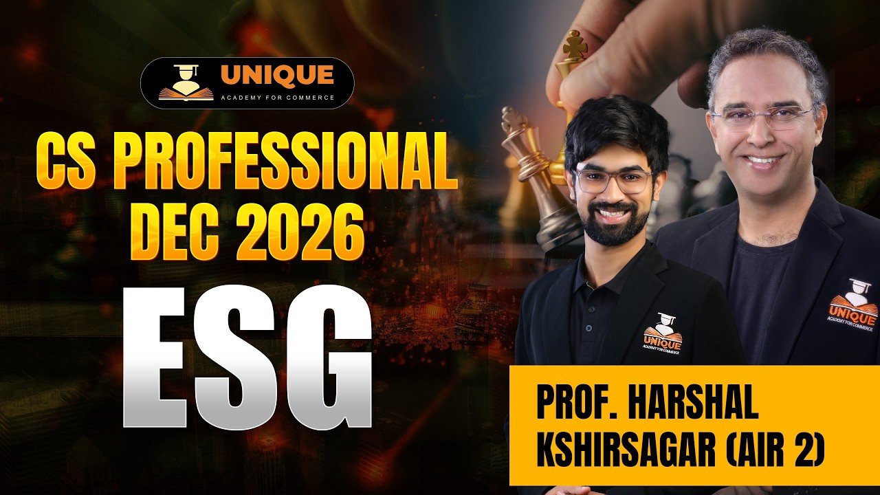 CS Professional | ESG | Dec 26 | CH 18 Risk Management Lec 4 | Prof. Harshal Kshirsagr ( AIR 2 )
