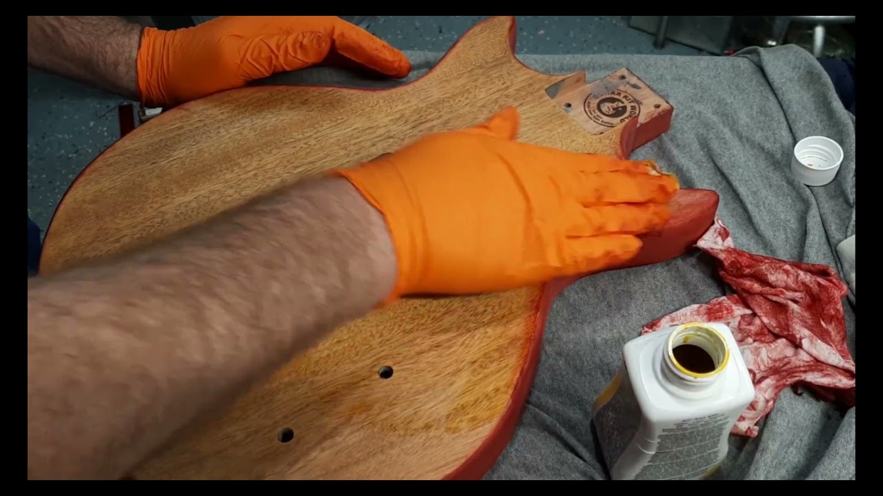 Staining a Guitar With $4 Clothing Dye; Guitar Kit World LPJ Kit, Rit Dye