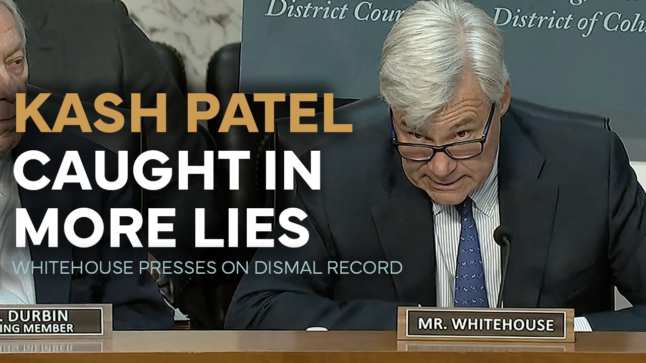 Sen. Whitehouse Presses FBI Director Patel in Judiciary Committee Hearing