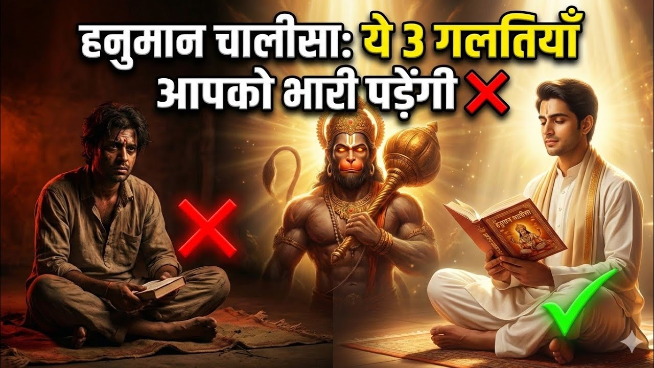हनुमान चालीसा का सही पाठ कैसे करें? | 99% लोग करते हैं ये गलतियाँ! | Hanuman Motivation 