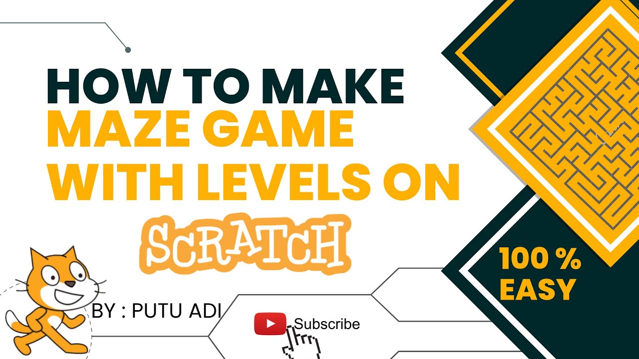 How to Make Maze Game with Levels on SCRATCH - BY PUTU ADI