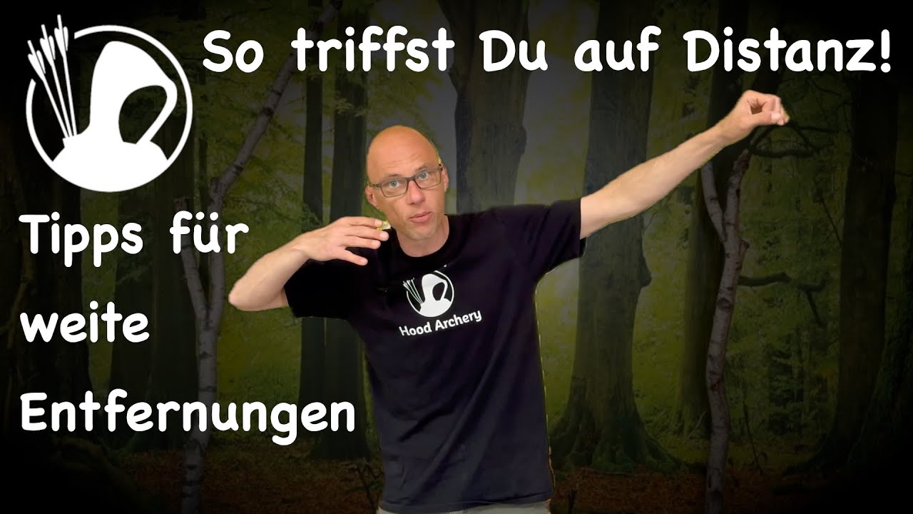 Distanzschüsse beim Instinktiven / Intuitiven Bogenschießen üben🎯