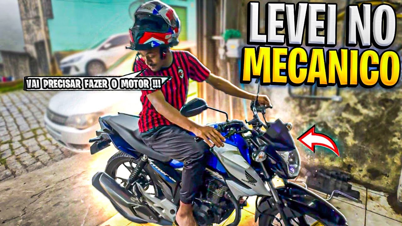 LEVEI MINHA PRIMEIRA MOTO NO MEC&Acirc;NICO E NAO ACREDITO QUE ELE FALOU ISSO !! TITAN 160 2020 