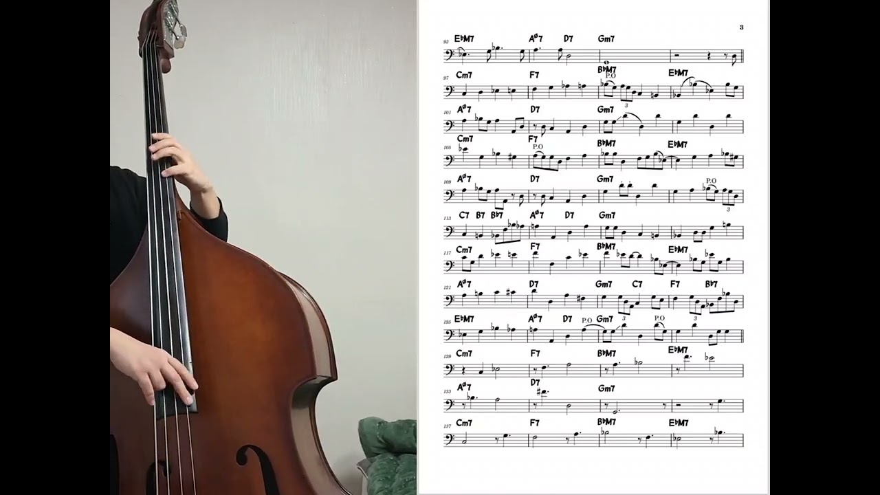 Ron Carter - Autumn Leaves Transcription