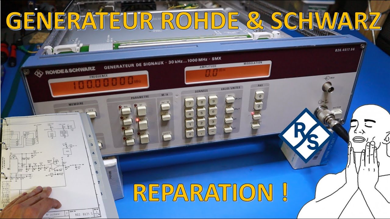 Réparation d'un générateur de signaux HF/RF Rohde & Schwarz