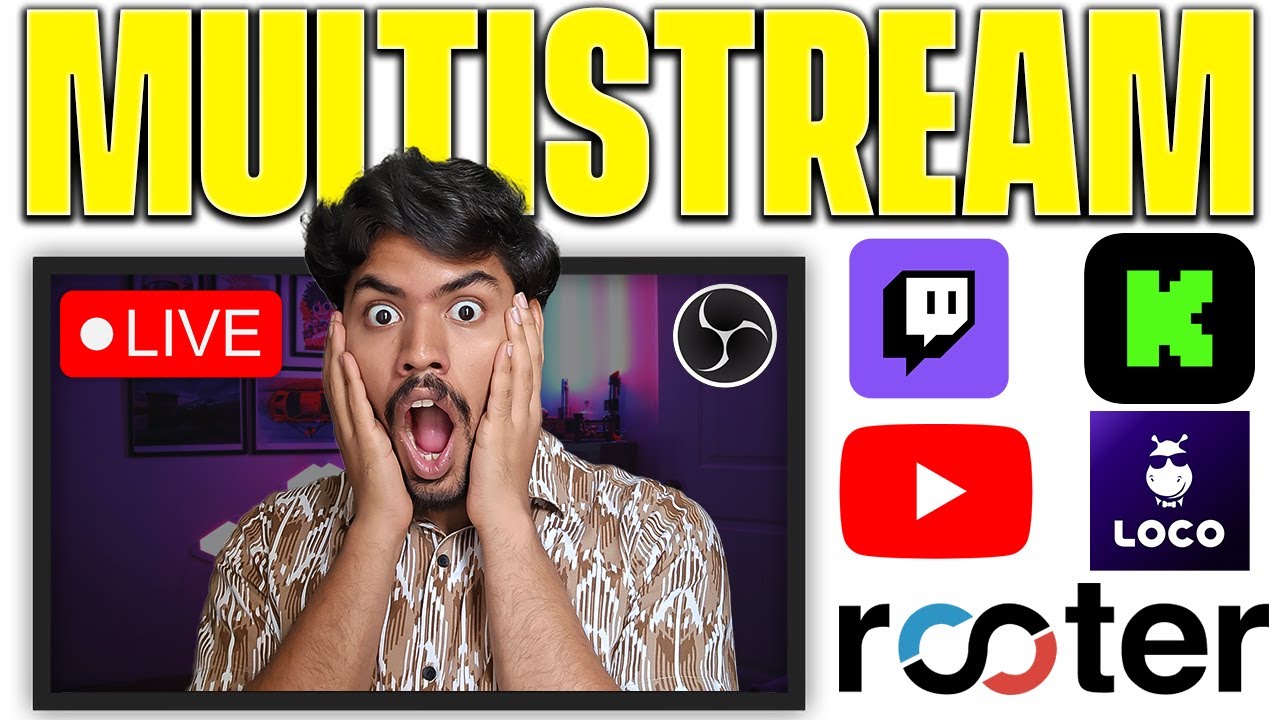 Multistream for FREE on YouTube, Twitch, Loco & Rooter Using OBS | No Paid Tools Needed!