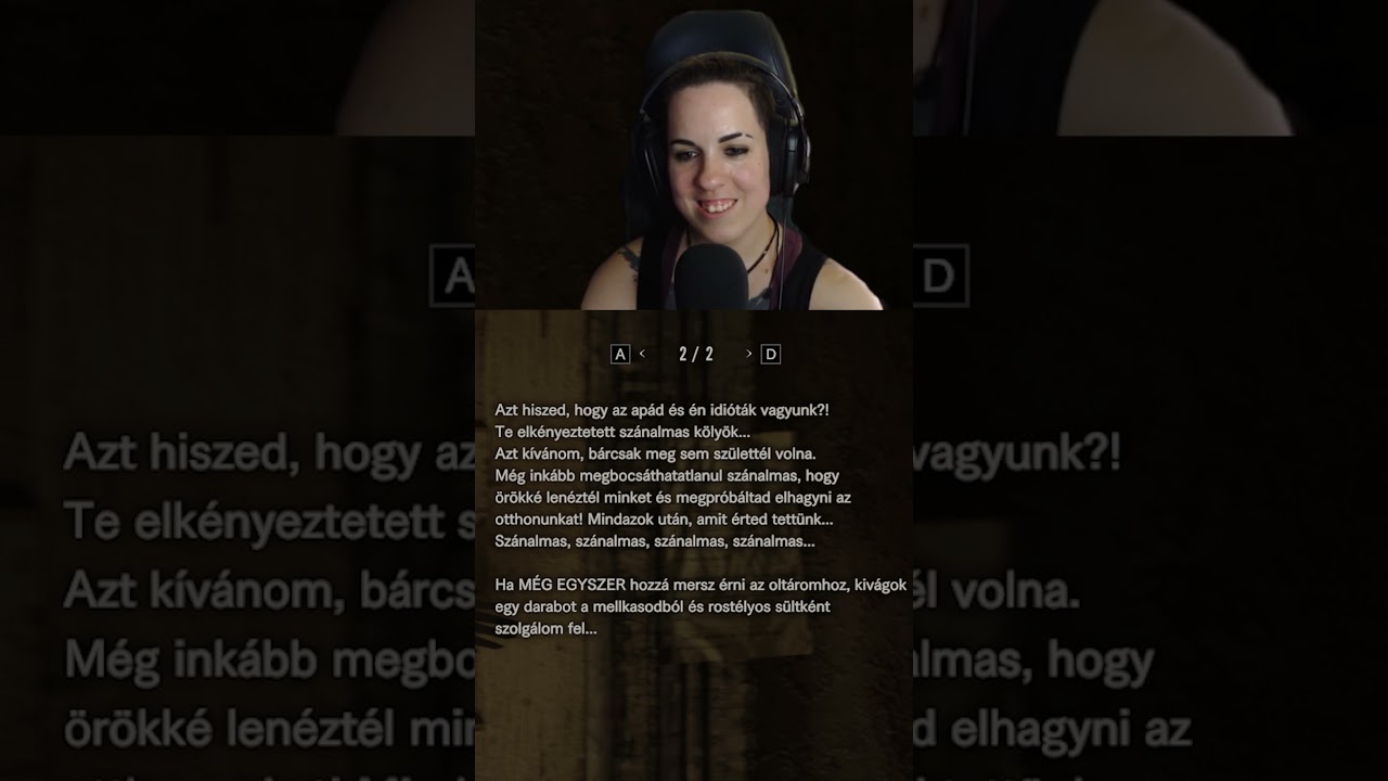 Mell&eacute; hangoltam #magyarstreamer #residentevil #residentevil7 #gaming #magyarv&eacute;gigj&aacute;tsz&aacute;s