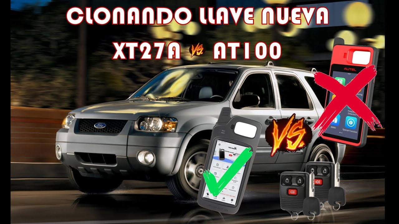 XHORSE SUPERCHIP XT27A VS AUTEL CHIP AT100, CLONANDO LLAVE DE FORD ESCAPE 2006