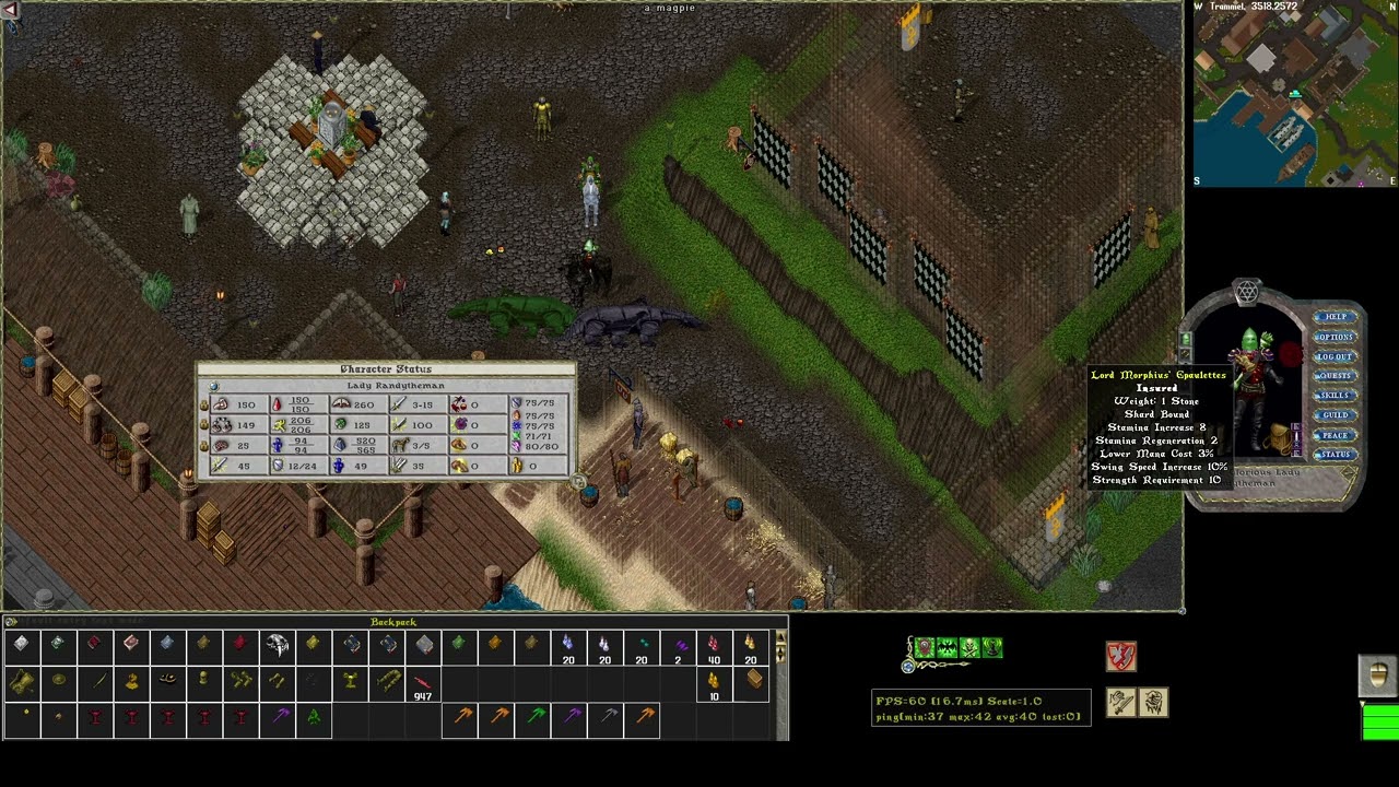 My sampire build Ultima Online OSI.