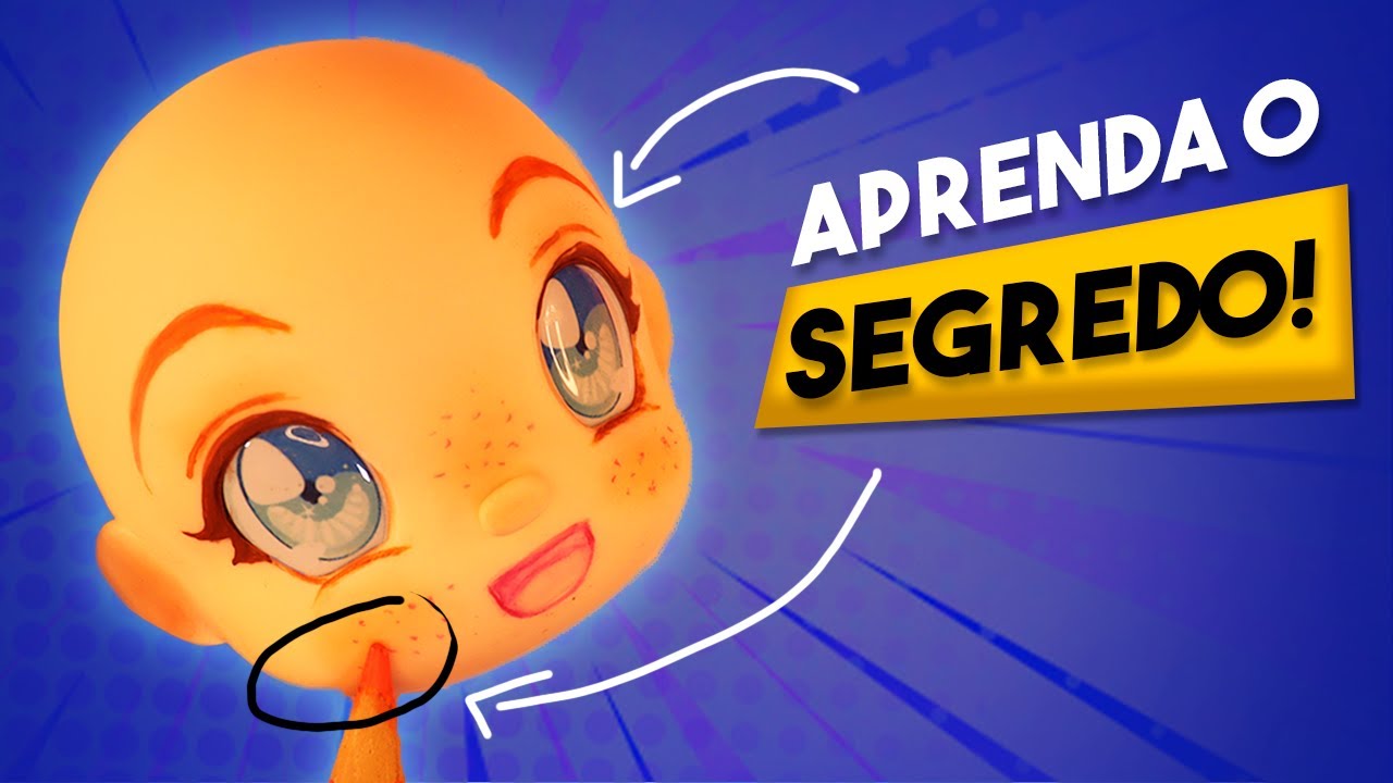 CABEÇA CHIBI EM BISCUIT | MODELAGEM COMPLETA
