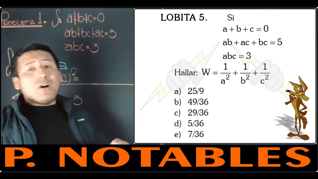 PRODUCTOS NOTABLES | IDENTIDADES CONDICIONALES | ÁLGEBRA