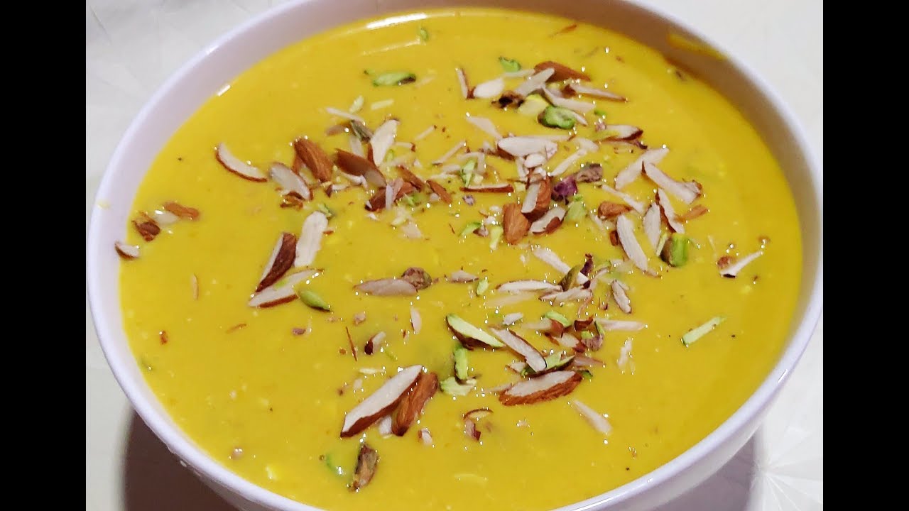 HYDERABADI SHADIYON KI MANGO KHEER BAWARCHI SE SIKHIYE -MANGO DESERT