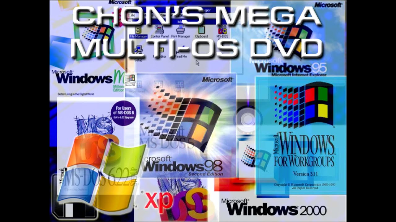 DVD CHON'S Mega Multi-OS: probando un DVD multi-instalaciones. Instalando DOS 6.22, Win98 y Win2000.