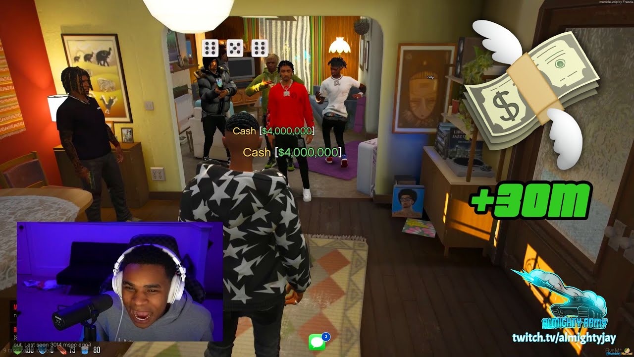 Almighty Jay GETS $30M Off Shooting Dice! GTA V RP 2022