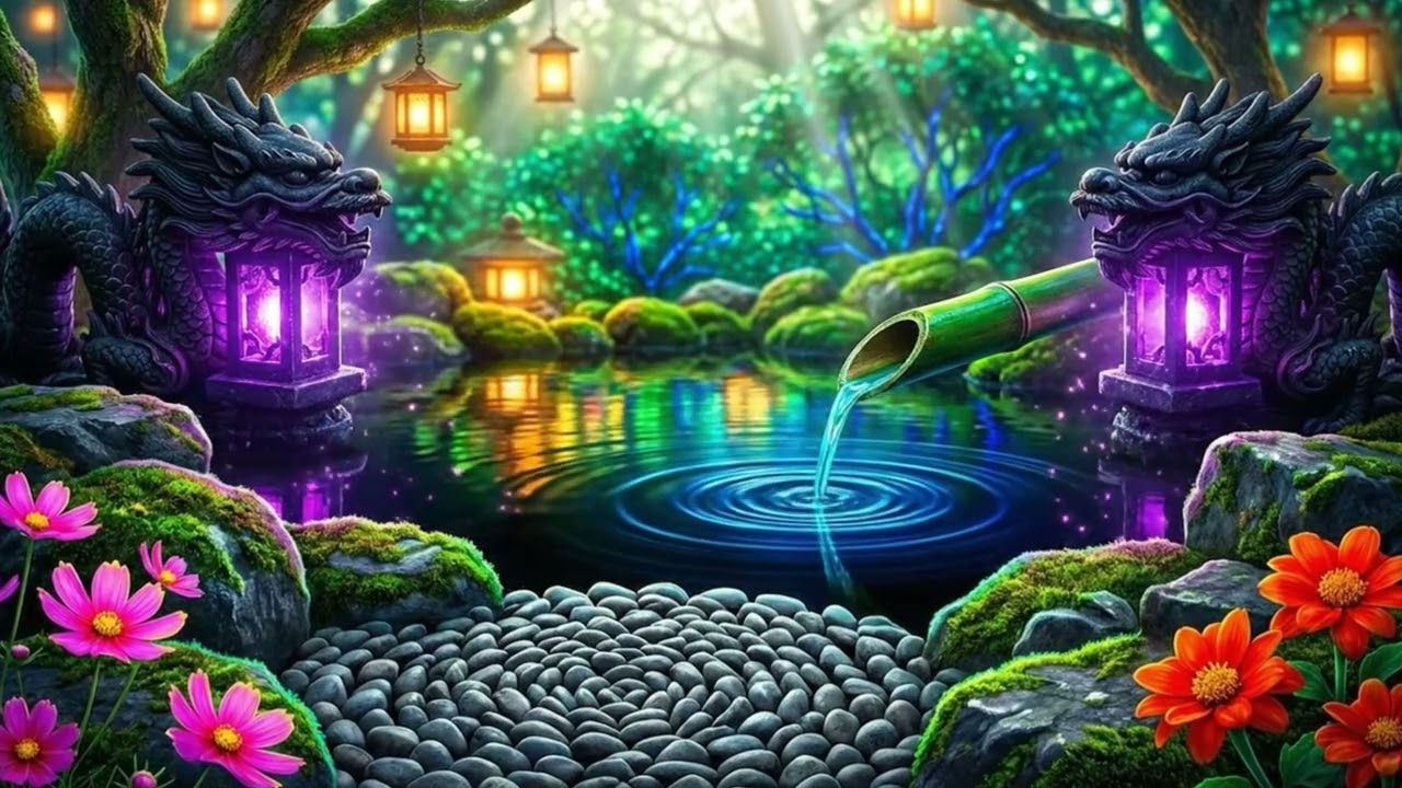 Relaxing Music + Soothing Water Sound 🌿 Relieve Stress, Anxiety & Depression • Mind Body