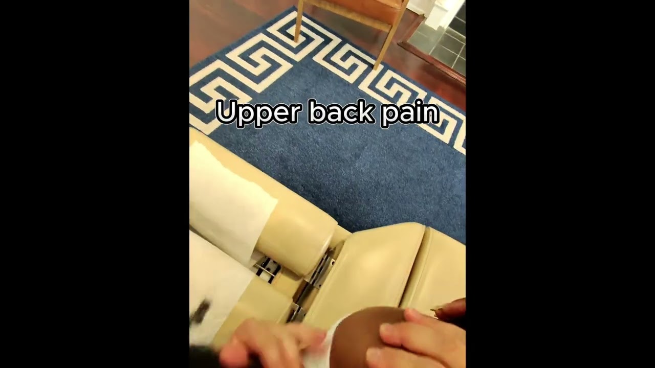 Upper back adjustments can help with upper back and can help improve mobility.