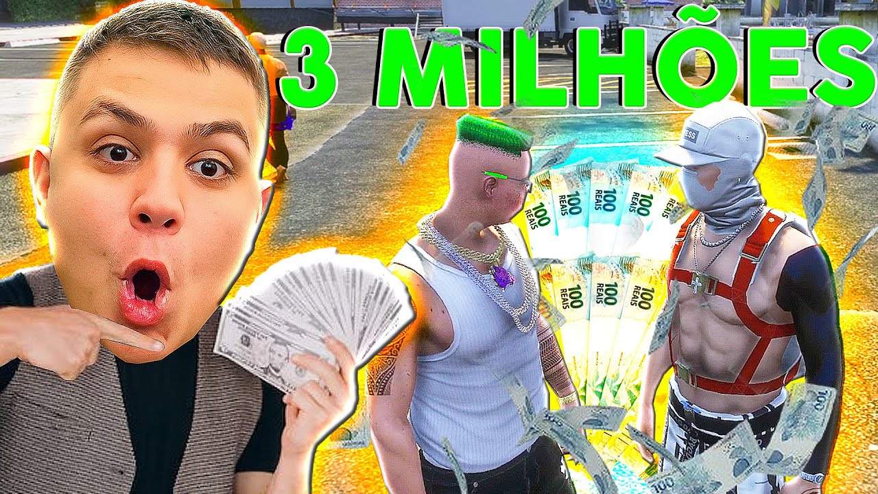 GANHEI $3 MILHÕES COM DESMANCHE no GTA RP 😂 (Paulinho o LOKO)