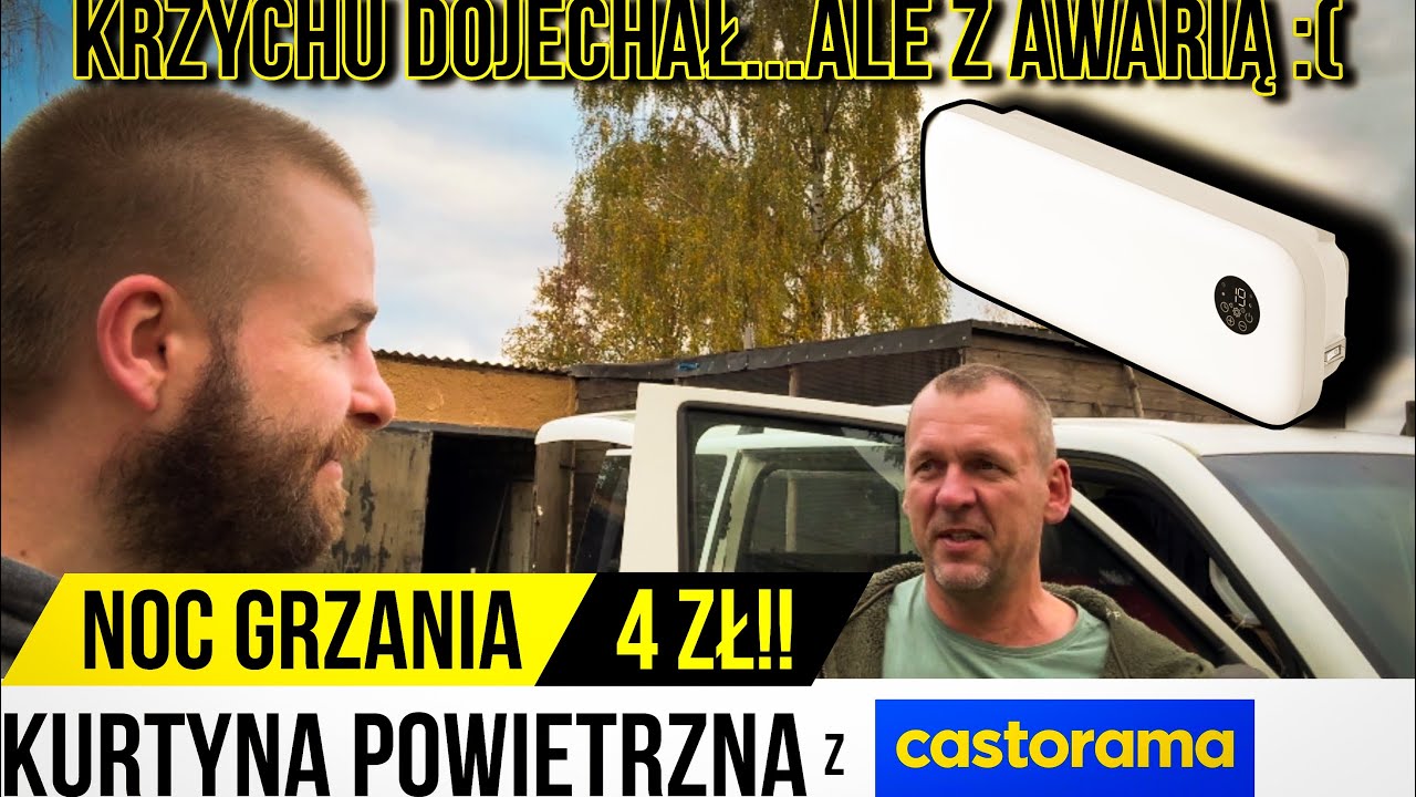 TANIA KURTYNA POWIETRZNA do DOMU! 4zł za noc grzania!! KRZYCHU WPADŁ Z AWARIĄ BUSA!