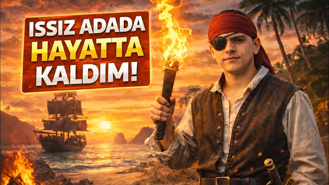 KORSAN OLDUM ADADA MAHSUR KALDIM/Last Pirate Bölüm 1 