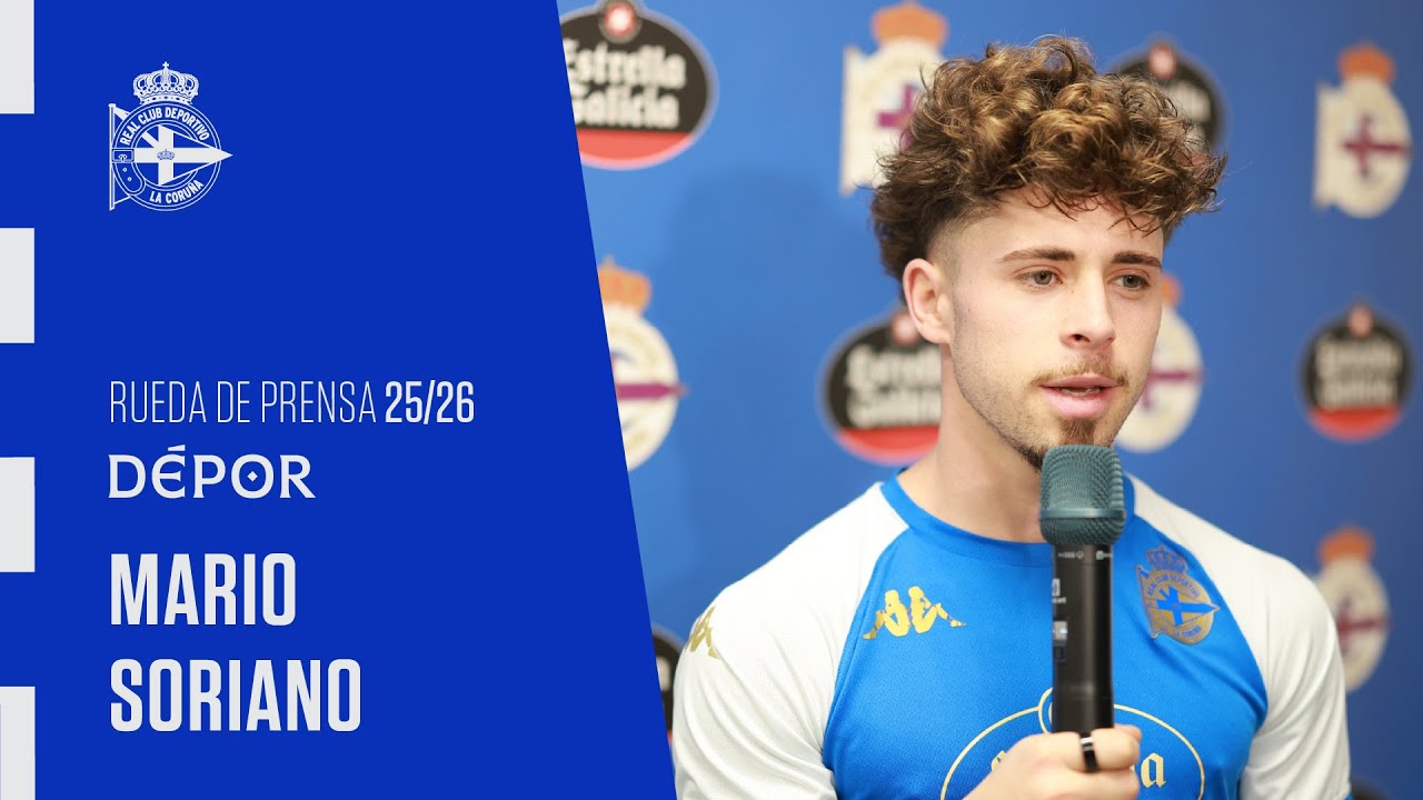 Rueda de prensa de Mario Soriano tras recoger el premio Estrella Galicia al jugador del mes