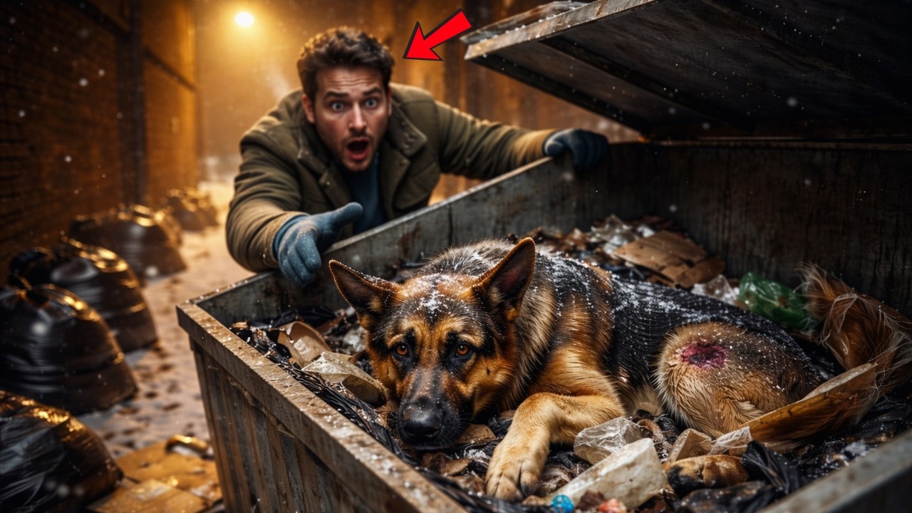 He Rescued a Dying German Shepherd From the Trash — What the Dog Guarded Shocked Everyone