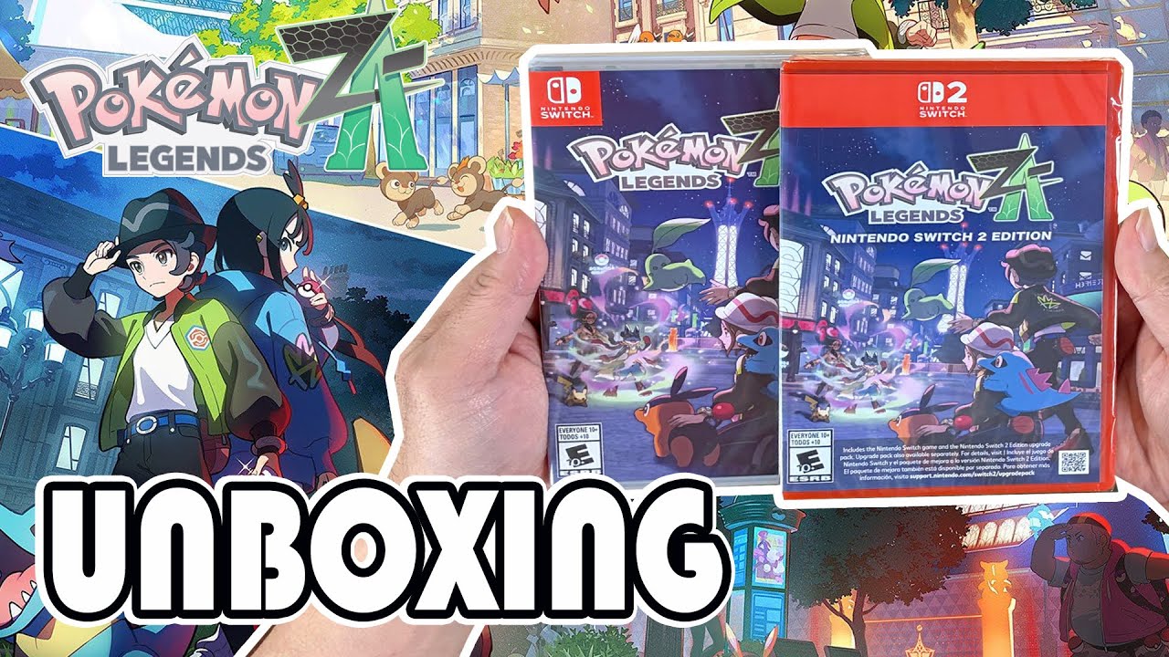 Распаковка Pokemon Legends Z-A (Nintendo Switch / Switch 2)
