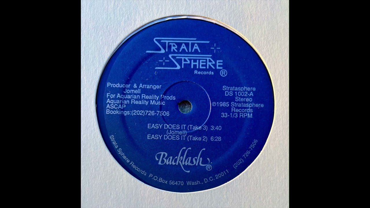 Backlash ~ Easy Does It (Take 2) [USA] Chill Out Jazz, Electronic Downtempo Jazz-Funk, Smooth (1985)